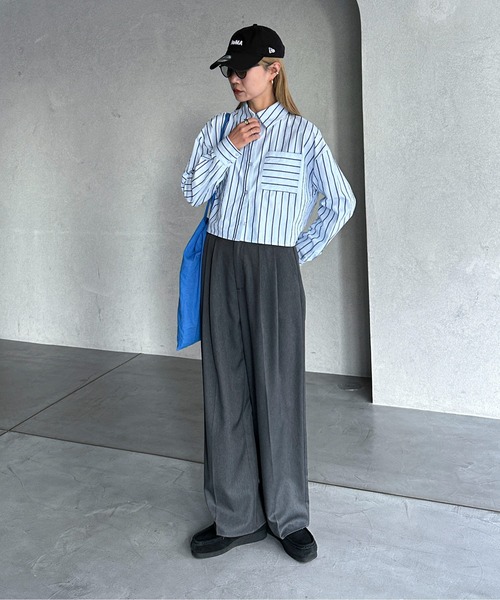 「feepur」 長袖シャツ MEDIUM グリーン レディース_画像6