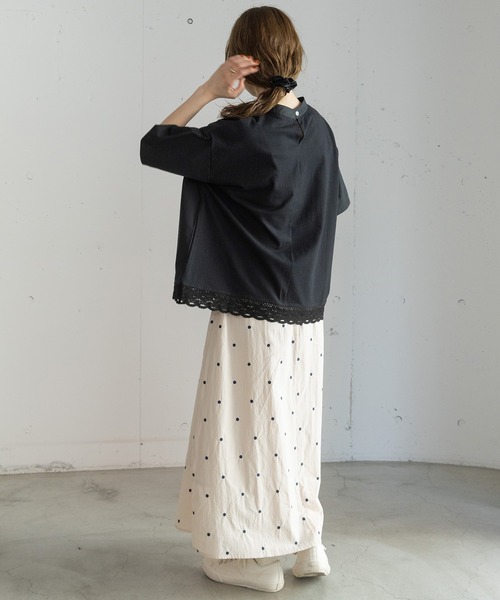 POU DOU DOU（プードゥドゥ） tシャツ 半袖 トーションレースワイド 