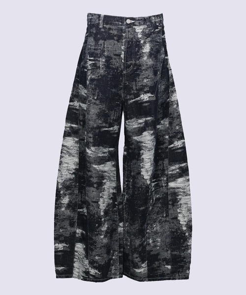 TAG（PORTER） ワイドパンツ ジーンズ 「TAAKK」DENIM CURVED PANTS