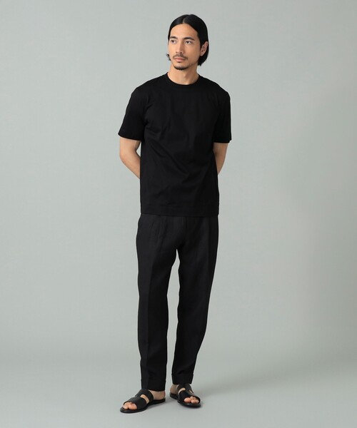 SLOANE ウール半袖Tシャツ　HPS別注スミクロ SL8W-T438.