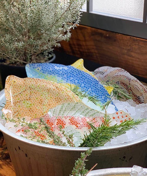 DULTON（ダルトン） 食器 GLASS FISHERY PLATE/ガラスフィッシャリー