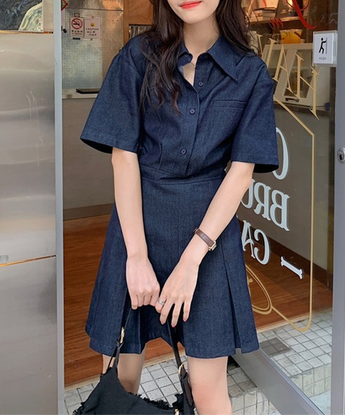 aimoha ワンピース デニムミニワンピース : ZOZOTOWN Yahoo!店