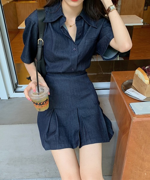 aimoha ワンピース デニムミニワンピース : ZOZOTOWN Yahoo!店