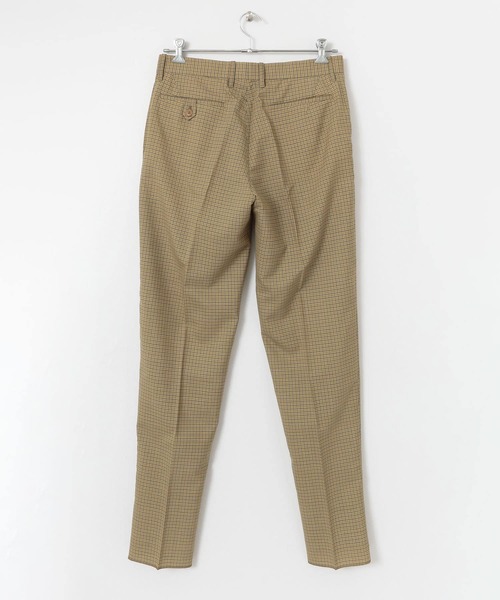 URBAN RESEARCH DOORS パンツ Scye ガンクラブチェック1プリーツ