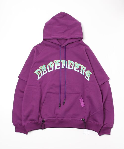 DEGENDERS パーカー FAKE COLLAGE HOODIE メンズ レディース 