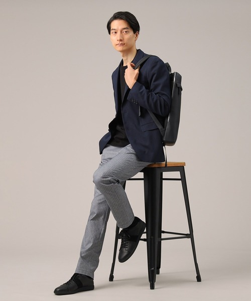 TAKEO KIKUCHI スラックス 「Made in JAPAN」播州織 ヘリンボン