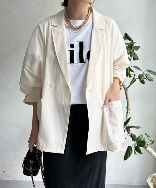 ジャケット テーラードジャケット シアードルマンジャケット ポリエステル