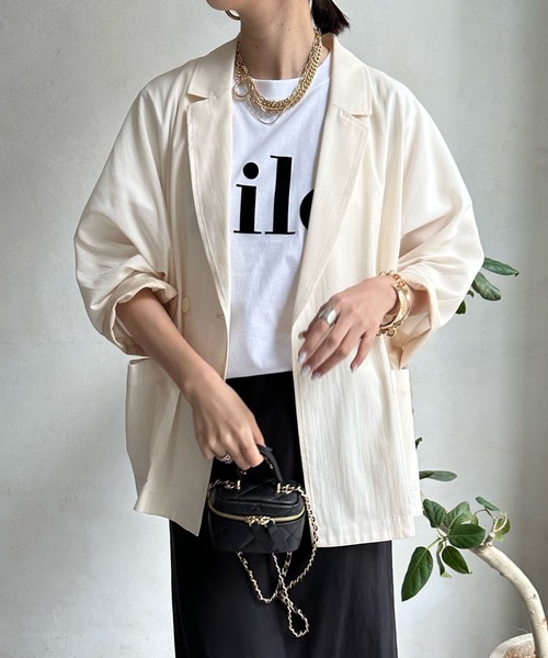 ジャケット テーラードジャケット シアードルマンジャケット ポリエステル