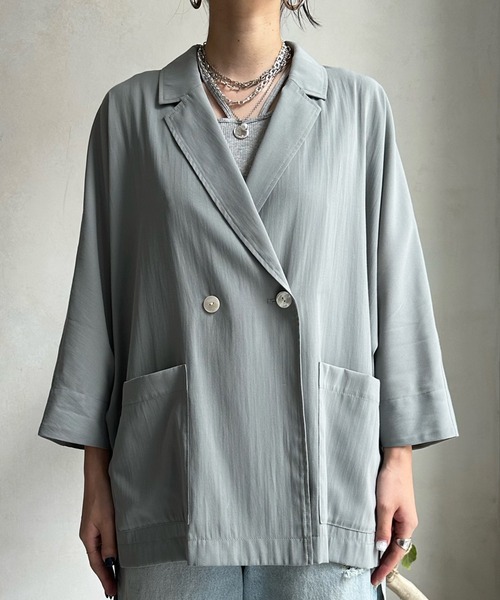 ジャケット テーラードジャケット シアードルマンジャケット ポリエステル