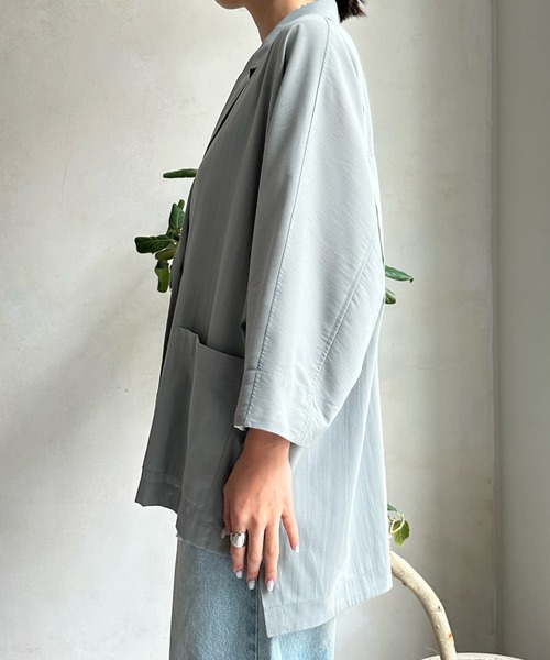 ジャケット テーラードジャケット シアードルマンジャケット ポリエステル