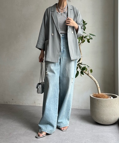 ジャケット テーラードジャケット シアードルマンジャケット ポリエステル