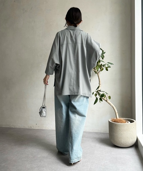 ジャケット テーラードジャケット シアードルマンジャケット ポリエステル