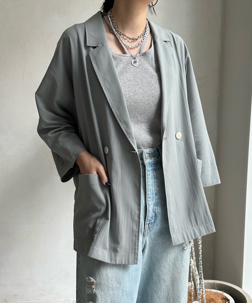 ジャケット テーラードジャケット シアードルマンジャケット ポリエステル