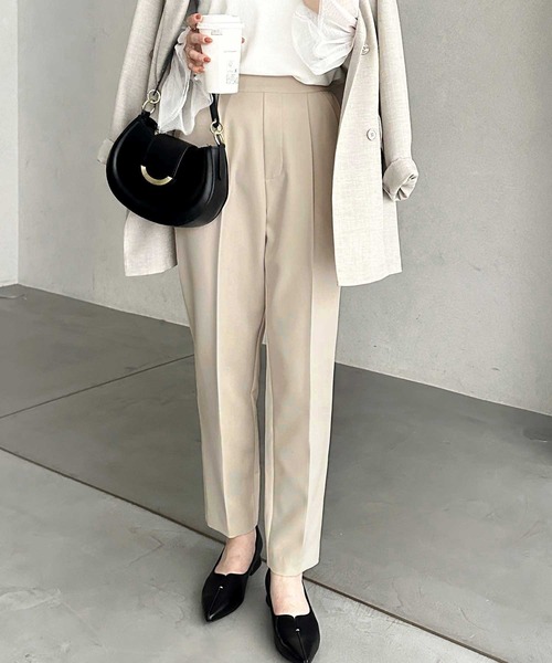 GeeRA（ジーラ） スラックス パンツ 美脚きれい魅せ！センタープレス