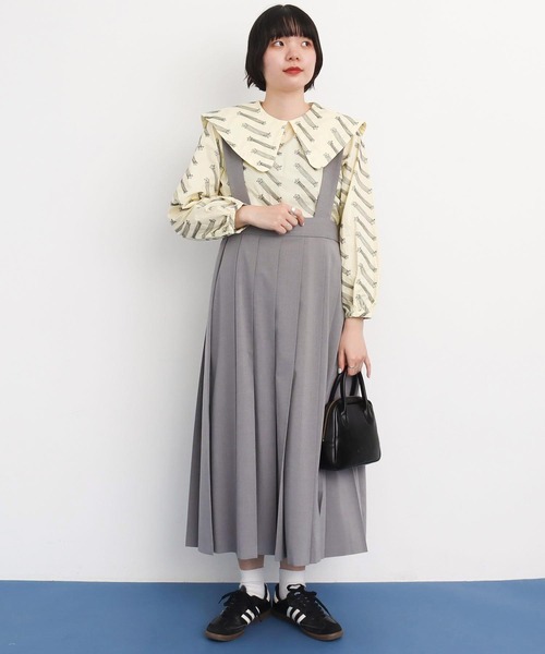 美品　IAMI IN FACT　プリーツジャンパースカート　ブラック　送料込み 美品 IAMI IN FACT プリーツジャンパースカート ブラック 送料込み