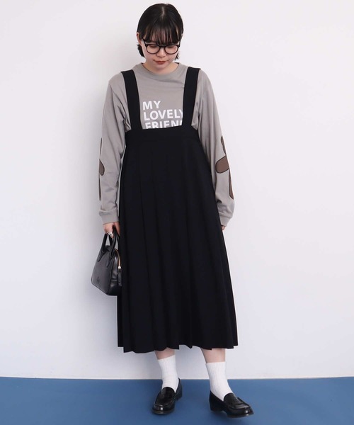 I am in fact ジャンパースカート _OJO pleats Skirt