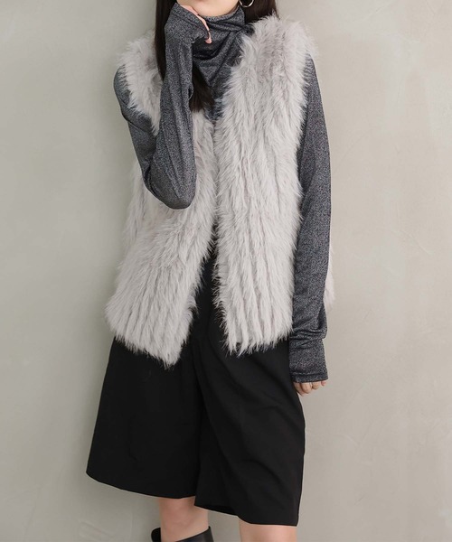 Girly Doll（ガーリードール） ベスト ジレ フェイクファーベスト