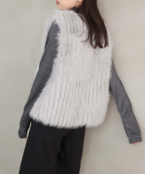 Girly Doll（ガーリードール） ベスト ジレ フェイクファーベスト