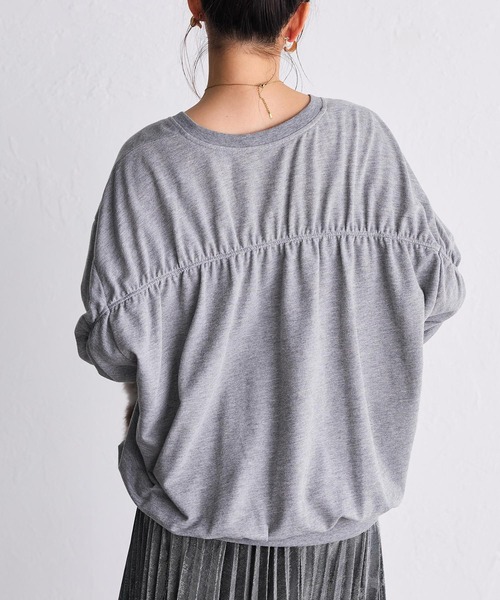 RANAN（ラナン） tシャツ 「24AW新色追加」バックギャザーVネック