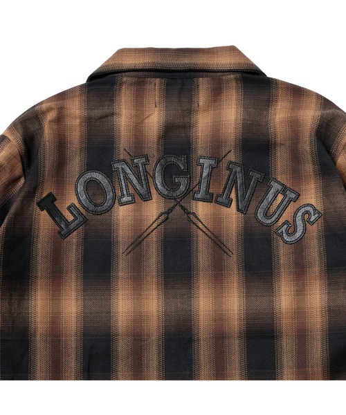 RADIO EVA シャツ RADIO EVA A189 Longinus OPEN NECKED OMBRE CHECKED