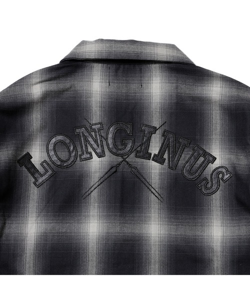 RADIO EVA シャツ RADIO EVA A189 Longinus OPEN NECKED OMBRE CHECKED