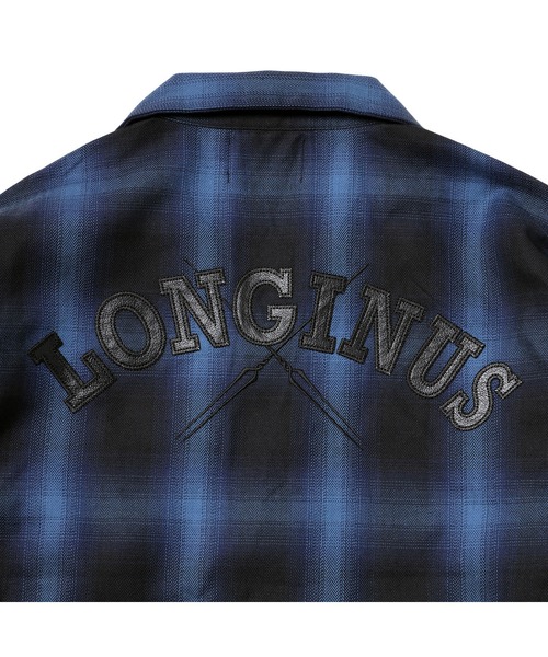 RADIO EVA シャツ RADIO EVA A189 Longinus OPEN NECKED OMBRE CHECKED