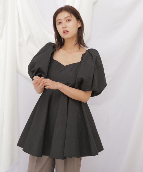 ジャガードミニワンピース JILL by JILL STUART JILL by STUART ワンピース ジャガードミニワンピース