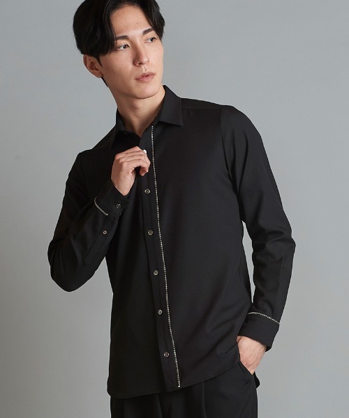 NO ID.（ノーアイディー） シャツ ms5590- ZIPレギュラーカラーSH