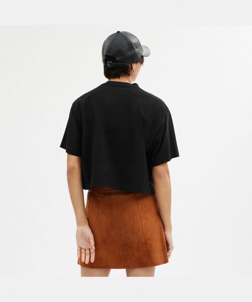 カーシブ シグネチャー クロップトップ ★関税込 COACH tシャツ カーシヴ シグネチャー クロップド Tシャツ