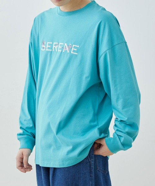 JUNRED（ジュンレッド） tシャツ エシカル刺繍ロングスリーブTシャツ