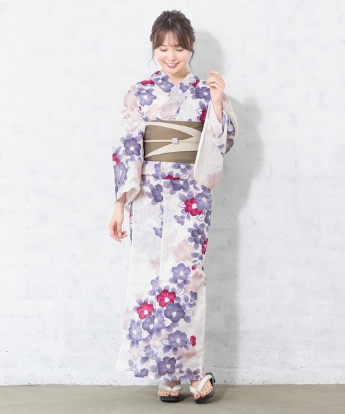 SOUBIEN 浴衣 夏を彩るレディース浴衣2点セット （浴衣＋帯