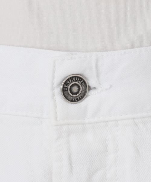 パンツ デニム ジーンズ 「HAIKURE/ハイクル」BETHANY White denim 