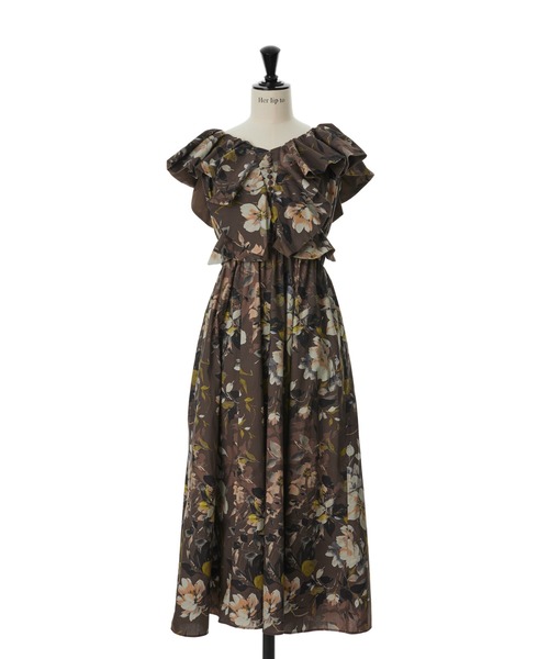 Her lip to ワンピース Anemone Ruffled Long Dress : ZOZOTOWN Yahoo