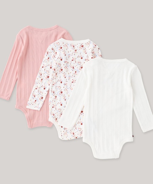 TOMMY HILFIGER ベビー服 ロンパース BABY フラワーポインテール