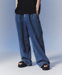 ジーンズ ケミカルウォッシュAラインワイドデニム メンズ｜ZOZOTOWN Yahoo!店