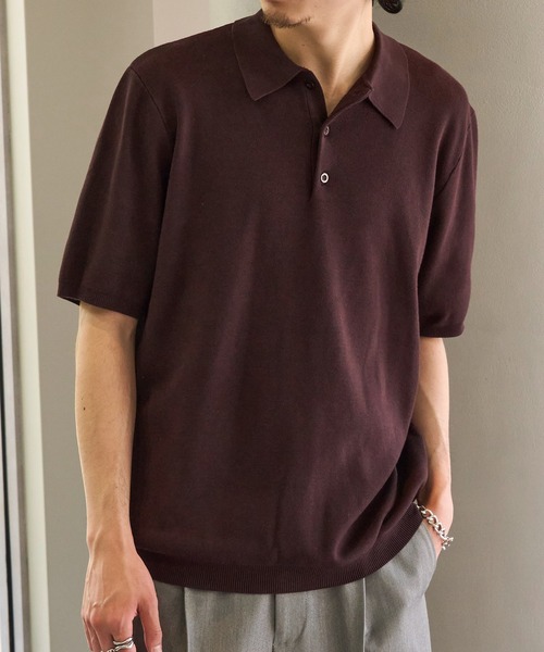 SETUP7 ポロシャツ 「SETUP7」High gauge Knit Polo ハイゲージ