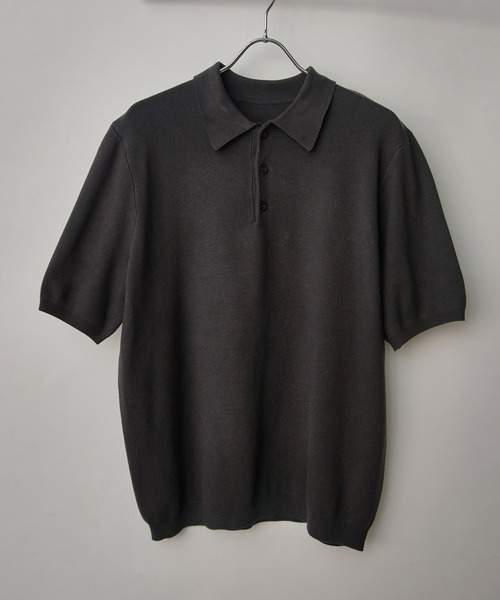 miu miu ❗ハイゲージニット　ポロシャツ　size/M❗ ネイビー カシミヤ ニット ポロシャツ | Miu Miu
