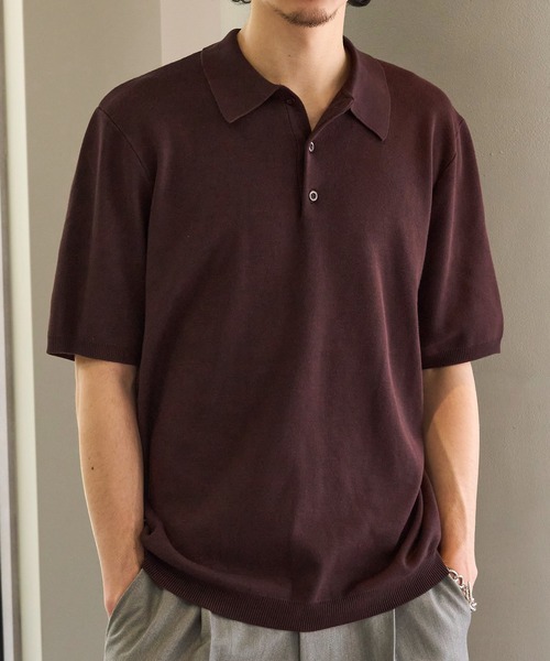 SETUP7 ポロシャツ 「SETUP7」High gauge Knit Polo ハイゲージ