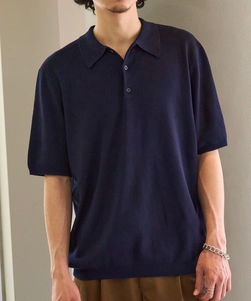 SETUP7 ポロシャツ 「SETUP7」High gauge Knit Polo ハイゲージ