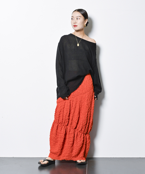 ASA/C BIO WASH PULLOVER 2：ブラウス（シャツ/ブラウス