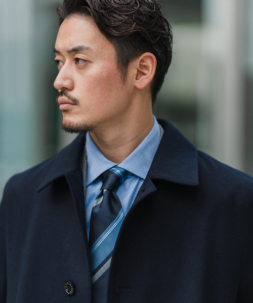 極美品/現行 マッキントッシュ チェスターコート M相当 ロロピアーナ 36 紺 Mackintosh チェスターコート コート MACKINTOSH