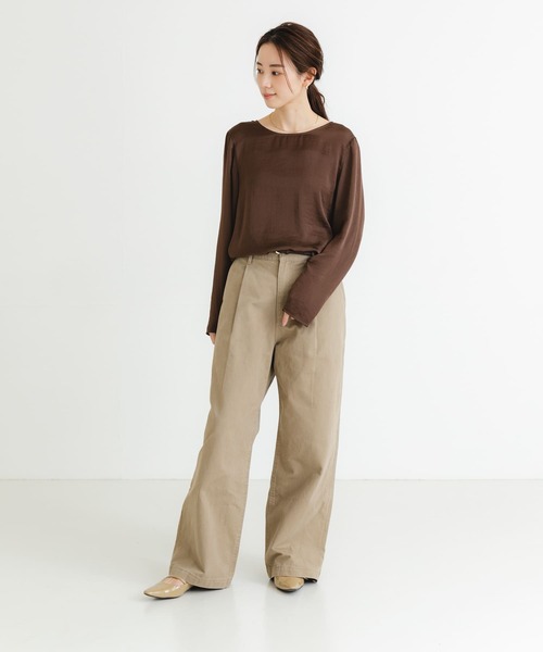 URBAN RESEARCH ブラウス シャツ ヴィンテージサテンブラウス