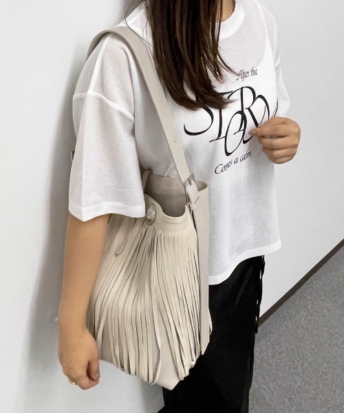 こんち⑅◡̈*　フリンジトートバッグ Fringe Tote(フリンジトート） - charmantsac