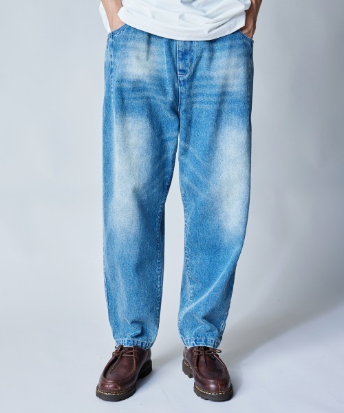 ジーンズ rehacer : Vintage Wash Relaxed Denim / ヴィンテージ ウォッシュド リラックス デニム