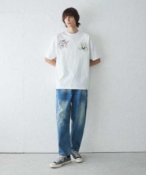 ジーンズ rehacer : Vintage Wash Relaxed Denim / ヴィンテージ ウォッシュド リラックス デニム