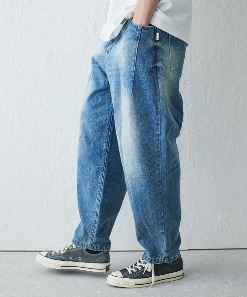 ジーンズ rehacer : Vintage Wash Relaxed Denim / ヴィンテージ ウォッシュド リラックス デニム