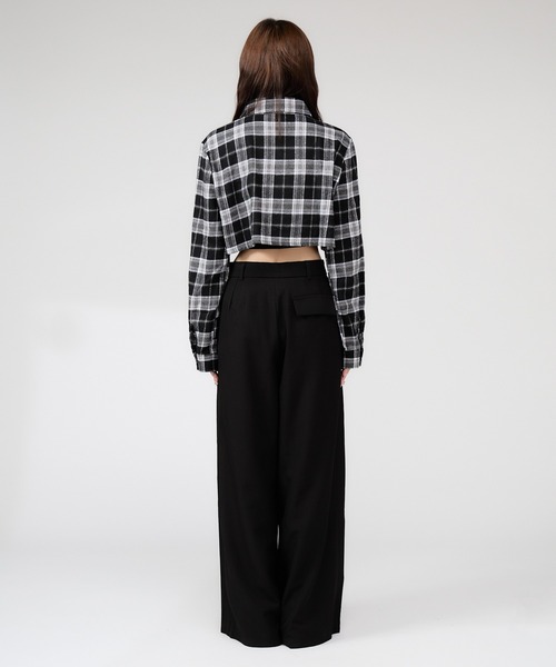 パンツ buggy slacks CTHY スラックス ポリストレッチセンタープリーツバギーイージー
