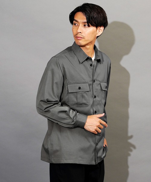 SATOKA サトカ　サファリシャツ JIGGYS SHOP（ジギーズショップ） シャツ 長袖サファリシャツ メンズ