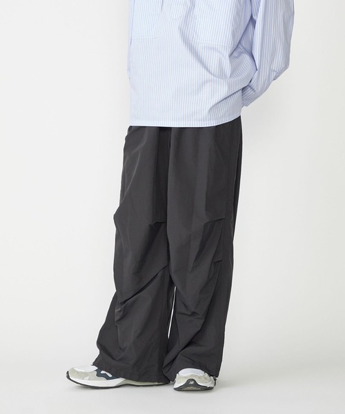 SHIPS.me ワイドパンツ パンツ 「ZOZO限定」SHIPS.me: テックワイド