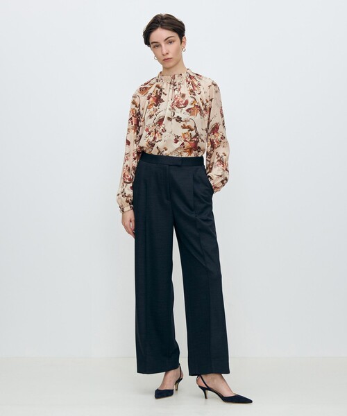 TOMORROWLAND collection スラックス パンツ ポリエステルウール